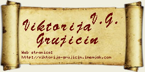 Viktorija Grujičin vizit kartica